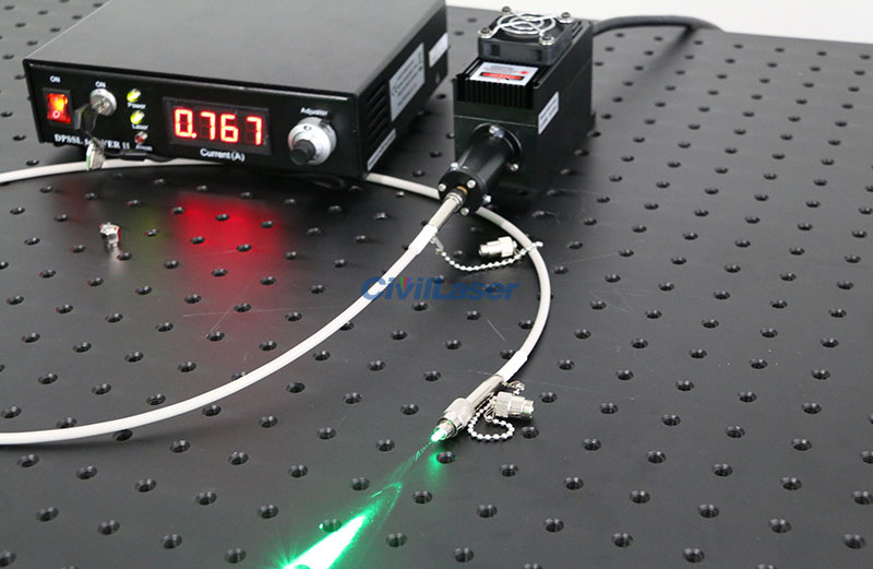 505nm laser diode 녹색 100mw 섬유 결합 레이저 system